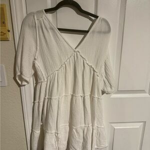 Arie white beach cover up